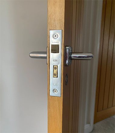 Wooden door locks